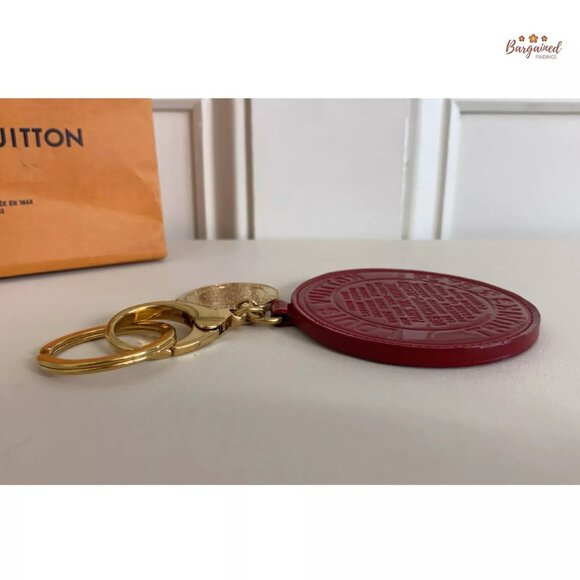 Authentic LOUIS VUITTON Red Gold Trunks & Bags Key Chain Bag Charms - Picture 10 of 12